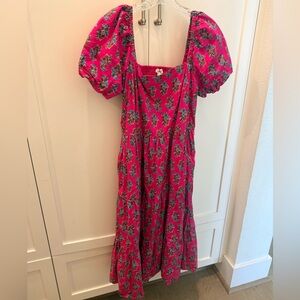 J. Crew Pink Floral Dress
